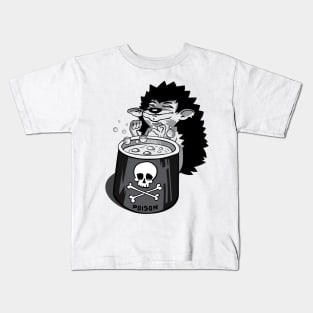 hedgehog cooks poison Kids T-Shirt